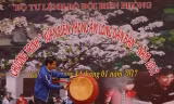 Bí thư T.Ư Đoàn Nguyễn Ngọc Lương đánh trống khai hội 