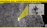 Hình ảnh vệ tinh cho thấy chiếc A-50U của Nga tại Syria. Ảnh: Defense News.