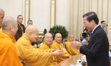 Ông Phan Văn Mãi làm việc với Hòa thượng Ủy ban Quốc tế về Đại lễ Vesak Liên Hiệp Quốc 