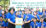 Hành trình an sinh của tuổi trẻ Học viện Cán bộ TPHCM ở xã đảo, vùng khó Trà Vinh 