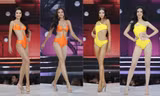 Dàn thí sinh Hoa hậu Hoàn vũ Việt Nam khoe vóc dáng nóng bỏng với bikini trong đêm bán kết