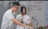 Học sinh sáng chế thiết bị đo độ nhiễm mặn của đất