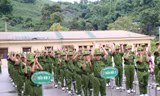 'Chiến sĩ nhí' xuất quân học làm chiến sĩ công an