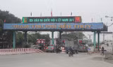 Trạm thu phí Bến Thủy. Ảnh chụp sáng 1/12016.