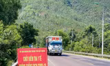 Chốt kiểm tra y tế phòng chống dịch qua địa bàn TP Quy Nhơn. Ảnh: Trương Định