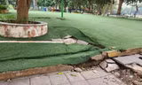 Nhiều hạng mục kiến trúc, kỹ thuật tại công viên Nghĩa Đô xuống cấp trầm trọng. 