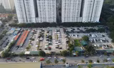 Cả 2 bãi xe lậu tại ô đất CC6 Linh Đàm vẫn đang hoạt động