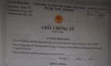 Giấy chứng tử của anh Dương do UBND xã Quảng Thọ cấp năm 2006