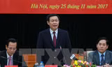 Phó Thủ tướng Chính phủ Vương Đình Huệ phát biểu. (Ảnh: An Đăng/TTXVN)