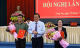 Ban Chấp hành Đảng bộ tỉnh Long An đã tổ chức công bố các quyết định của Ban Bí thư Trung ương Đảng về công tác cán bộ. (Ảnh Chính phủ)