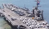 Tàu sân bay hạt nhân George H.W.Bush của Mỹ (Ảnh: AP).