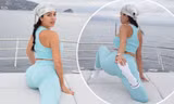 Bạn gái Cristiano Ronaldo tập yoga trên du thuyền, khoe vòng ba nóng bỏng