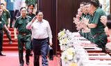 Hình ảnh Thủ tướng Phạm Minh Chính dự Hội nghị Quân chính toàn quân 6 tháng đầu năm