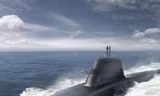Phác hoạ hình ảnh tàu ngầm hạt nhân HMS Dreadnought của Hải quân Anh. (Ảnh: Royal Navy)