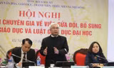 PGS.TS Phan Thanh Bình, Chủ nhiệm UB VHGDTTN&NĐ Quốc hội phát biểu tại hội nghị.