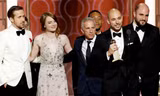 Dàn diễn viên “La La land” ăn mừng chiến thắng tuyệt đối.