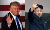 Ứng viên tổng thống Mỹ Donald Trump và nhà lãnh đạo Triều Tiên Kim Jong-un. Ảnh: AP