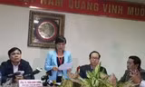 Bà Tô Thị Mai Hoa chủ trì họp báo công bố nguyên nhân vụ việc 