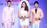 Thanh Hằng làm cô dâu xinh đẹp trên sàn diễn thời trang.