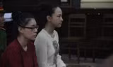 Hoa hậu Phương Nga và Thùy Dung tại phiên tòa trước đây. Ảnh: Tân Châu.