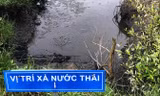 Ống xả thải của doanh nghiệp chế biến thủy sản KCN Hòa Trung.