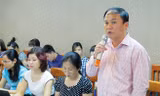 Ông Nguyễn Xuân Sinh, Phó cục trưởng Cục Hóa chất, Bộ Công Thương phát biểu tại tọa đàm. Ảnh: Nguyễn Hoài.