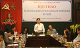 Hội thảo quy hoạch địa điểm xây dựng tượng đài Chủ tịch Hồ Chí Minh đến năm 2030. Ảnh: Toan Toan.