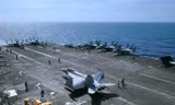 Tàu sân bay USS Theodore Roosevelt trên biển Đông hôm 10/4. Ảnh: AP.