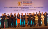 Các quan chức cao cấp dự Diễn đàn Khu vực ASEAN bày tỏ quan ngại về vấn đề Triều Tiên và biển Đông. Ảnh: BNG.