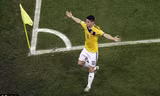 Colombia-Uruguay (2-0): Chiến thắng của James Rodriguez