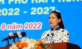 Chị Vương Toàn Thu Thủy - Bí thư Thành Đoàn Hải Phòng.