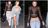 Kendall Jenner, Hailey Baldwin mặc quyến rũ khoe chân dài, eo thon