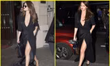 Selena Gomez táo bạo với đầm đen xẻ cao, khoét sâu