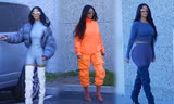 Loạt trang phục bó sát khiến Kim Kardashian như quả bóng căng phồng