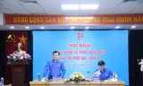 Anh Nguyễn Anh Tuấn, Ủy viên T.Ư Đảng, Bí thư thứ nhất T.Ư Đoàn, Chủ tịch T.Ư Hội LHTN Việt Nam phát biểu khai mạc hội nghị.