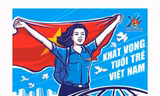 9 bức tranh cổ động xuất sắc về Đại hội Đoàn toàn quốc lần thứ XII