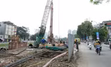 Thi công dự án đường sắt trên cao. Ảnh: Như Ý