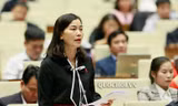 Thiếu tướng Nguyễn Thị Xuân biệt phái về Quốc hội làm Uỷ viên Thường trực Uỷ ban Quốc phòng và An ninh. Ảnh QH