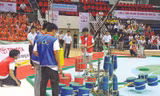 Một trong 4 đội tuyển robocon của ĐH Duy Tân