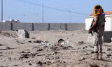 Hiện trường vụ đánh bom ở Yemen. Ảnh: AFP.