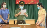 Cơ quan công ăn bắt giữ Nguyễn Thị Hồng Hạnh. Ảnh: Cơ quan công an cung cấp.