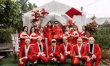'Ông bà già Noel' bê tráp đám cưới vào ngày Giáng sinh ở Quảng Ngãi gây sốt