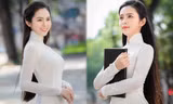 Nữ sinh có tên lạ Trịnh Thị Ái Phi đẹp tinh khôi với áo dài trắng