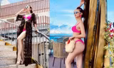 Ngây ngất đường cong ‘gái 4 con vẫn mòn con mắt’ của Jennifer Phạm