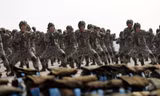 Binh lính Triều Tiên trong một khóa huấn luyện. (Ảnh: KCNA)