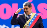 Tổng thống Venezuela trong lễ nhậm chức nhiệm kỳ 3 ngày 10/1. (Ảnh: AP)