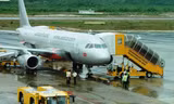 Máy bay của hãng hàng không Jestar Pacific. (Ảnh: Việt Hùng/Vietnam+) 