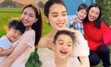 Những bà mẹ mạnh mẽ của V-Biz: Hòa Minzy chăm bé Bo bụ bẫm, Hoàng Oanh luôn bên con