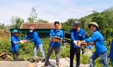Chiến dịch tình nguyện Hè: 5/9 Tỉnh Đoàn về đích hỗ trợ công trình đường dây 500 kV mạch 3