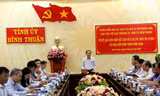 Đoàn kiểm tra của Ban Bí thư làm việc ở Bình Thuận